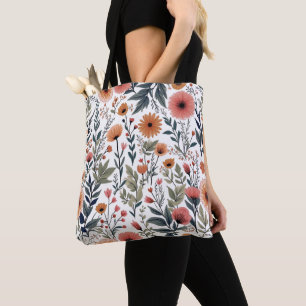 Bloom Where You Are Planted – Inspirational Floral Tote Bag