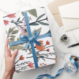 Bloom Where You Are Planted – Inspirational Floral Wrapping Paper