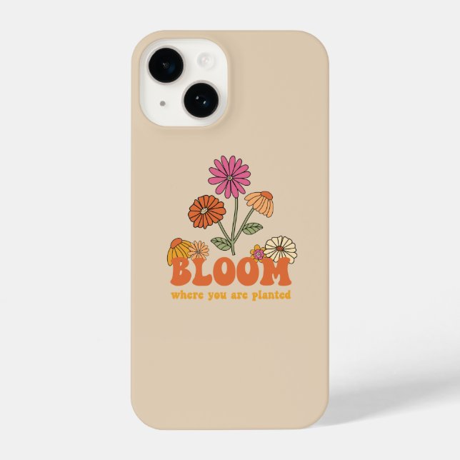 Bloom Where you are Planted iPhone Case (Back)