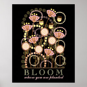 BLOOM where you are planted Poster