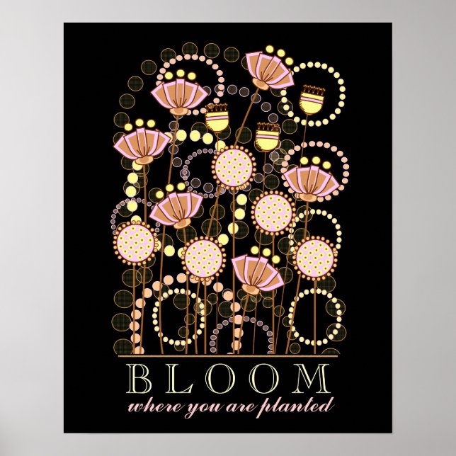 BLOOM where you are planted Poster (Front)