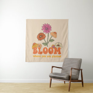 Bloom Where you are Planted Tapestry