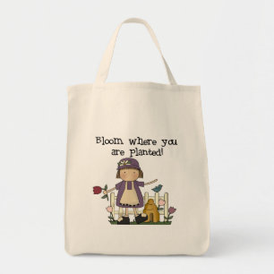 Bloom Where You Are Planted Tshirts and Gifts Tote Bag
