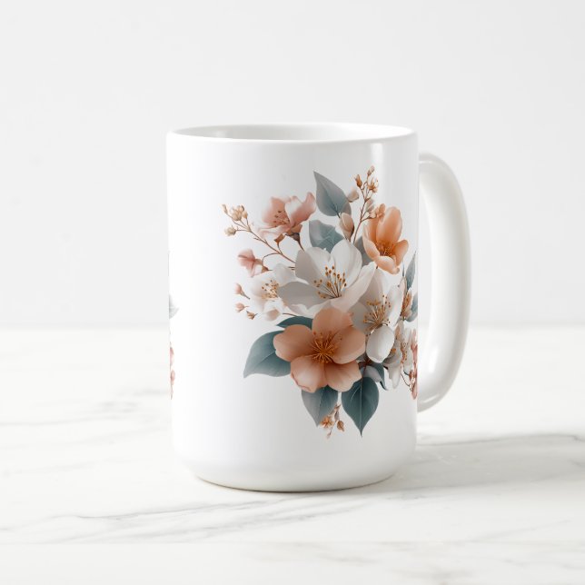 ☕ Bloom Where You Sip 🌸✨ Coffee Mug (Front Right)