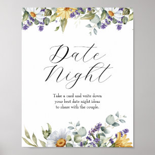 Bloom Wildflower Meadow Floral Date Night Ideas Poster