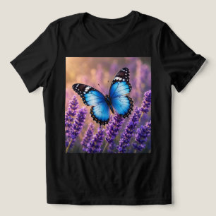 Bloom With Grace Butterfly Floral Women T-Shirt Tri-Blend Shirt