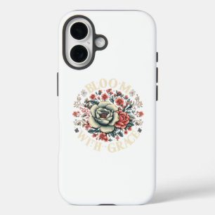 Bloom with Grace Floral Design iPhone 16 Case