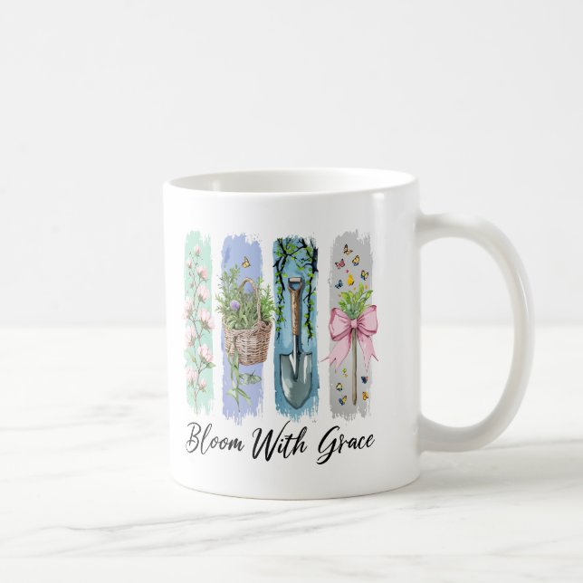 Bloom with Grace Garden Floral Art Coffee Mug (Right)