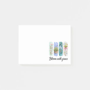 Bloom with Grace Garden Floral Art Post-it Notes