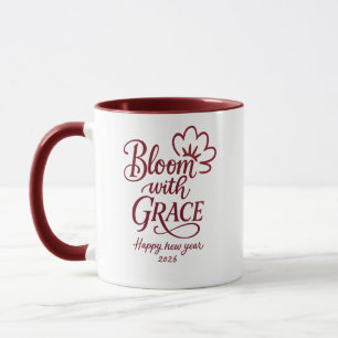Bloom with Grace – New Year 2026 Combo Mug