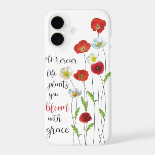 Bloom with grace-Poppy flowers Poster Gift Tags