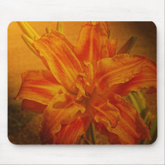 Bloom with Leather Texture Mouse Mat