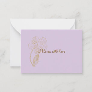 Bloom with Love Positive Affirmation Card