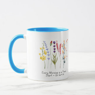 Bloom with Positivity_Motivational Wildflower Mug
