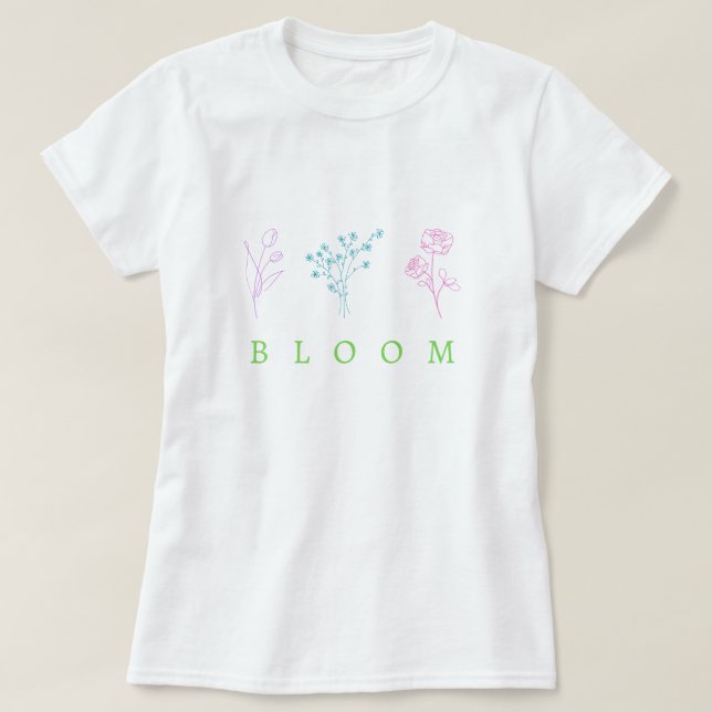 Bloom with tiny flowers T-Shirt (Design Front)