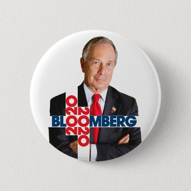 Bloomberg 2020 6 cm round badge (Front)