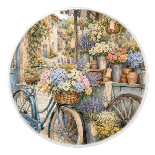 Bloomcore Flower Market Bicycle Ceramic Knob