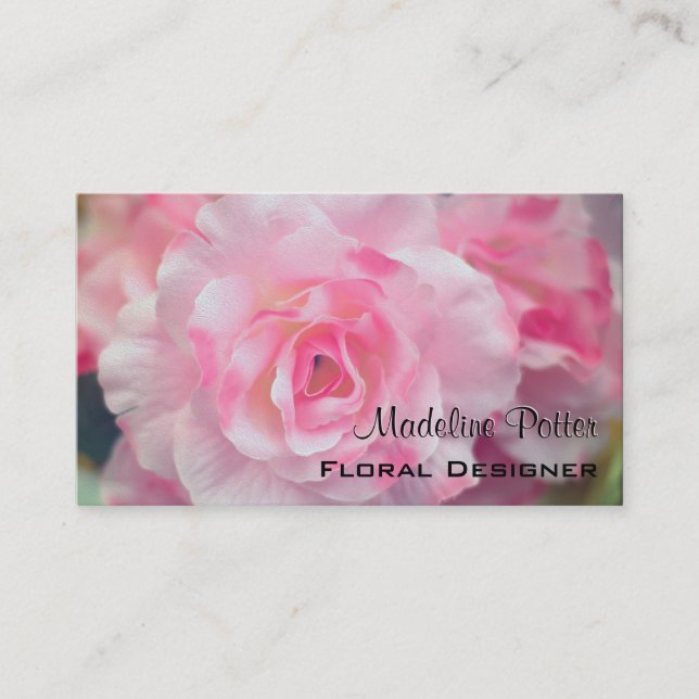 Bloomdeville Elegant Floral 3.5" x 2.0" Business Card (Front)
