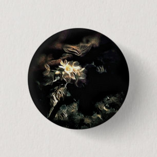 Bloomed 3 Cm Round Badge