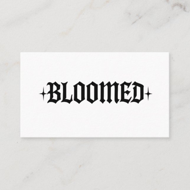 Bloomed Business Card (Front)