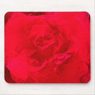 Bloomed Rose Profound Red Mouse Mat