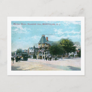 Bloomfield Ave., Montclair NJ 1908 Vintage Postcard