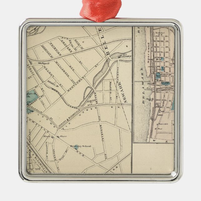 Bloomfield, NJ Metal Tree Decoration (Front)