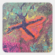 Bloomfusion square sticker