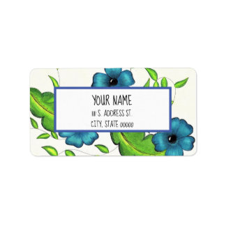 Blooming Address Label