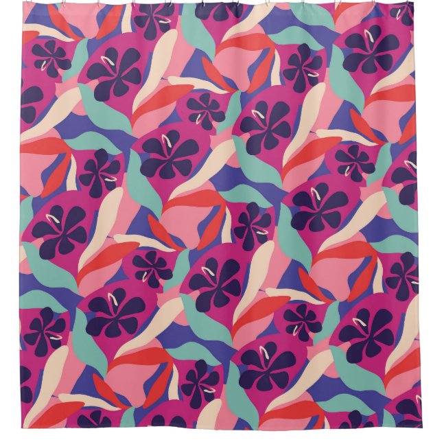 Blooming Aesthetic Shower Curtain (Front)