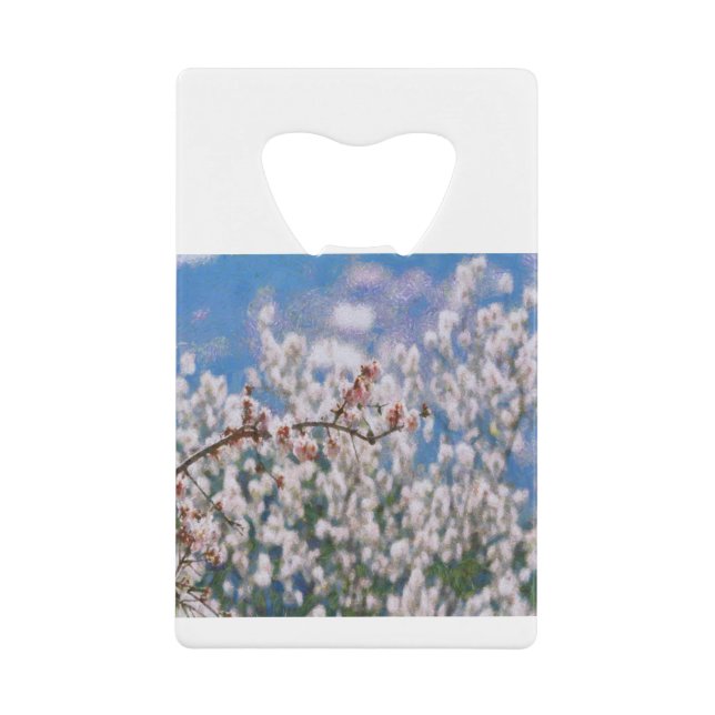 Blooming Almond Tree Pointillism Artwork (Front)