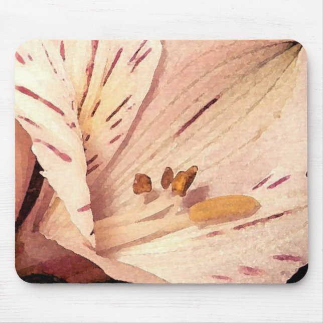 Blooming Alstroemeria Mouse Mat (Front)