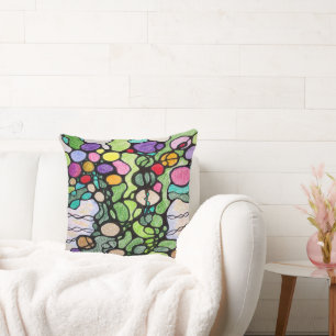 Blooming and Fruiting Tree of Life Cushion
