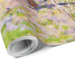 Blooming Apple Trees, Claude Monet Wrapping Paper