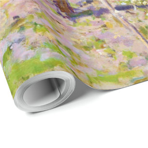 Blooming Apple Trees, Claude Monet Wrapping Paper