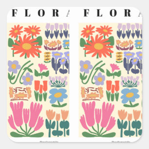 Blooming Beauty: Floral Sticker Collection"Creativ