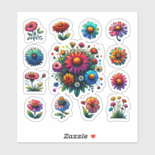"Blooming Beauty – Floral Sticker Set"