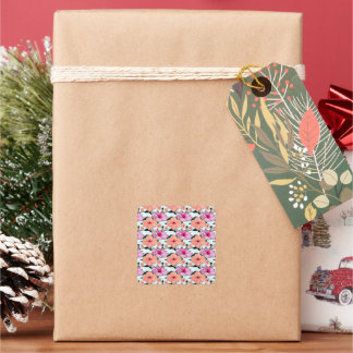 "Blooming Beauty: Floral Tapestry Designs for Eve Square Sticker