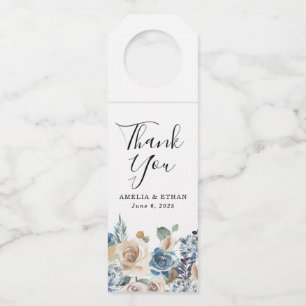 Blooming Beauty   Personalised Wedding Bottle Tag