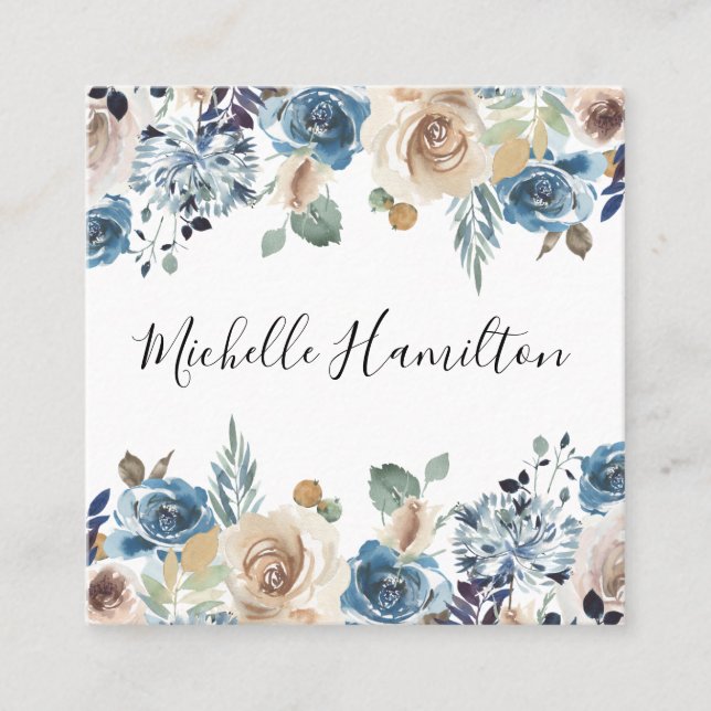 Blooming Beauty | Square Business Card (Front)