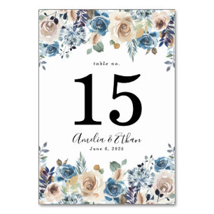 Blooming Beauty   Wedding Table Number