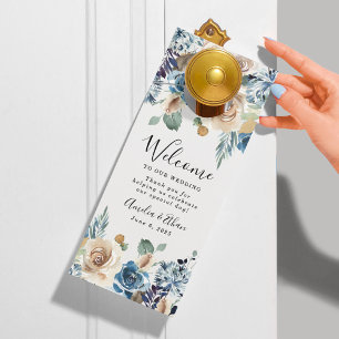 Blooming Beauty Wedding Welcome & Do Not Disturb Door Hanger