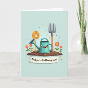 Blooming Best Dad Illustration Card