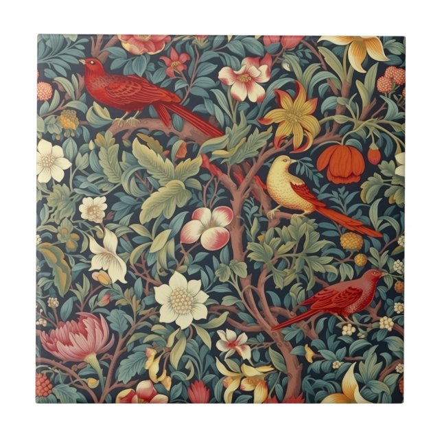 Blooming Birds Tiles (Front)