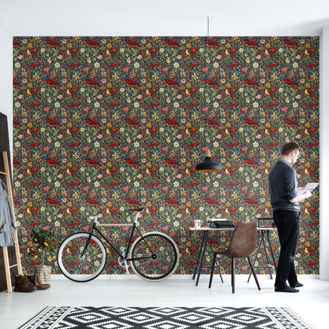 Blooming Birds Wallpaper (Living Room)