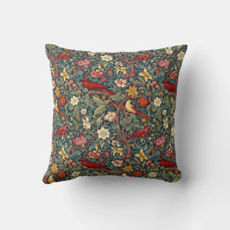 Blooming Birds Wallpaper Cushion