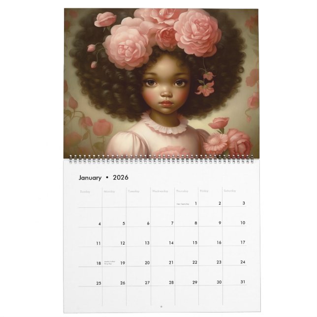 Blooming Black Beauties -Season 2025 Calendar (Jan 2026)