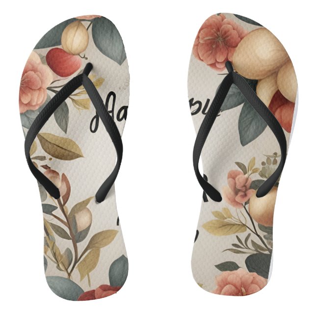 Blooming Blossom Flip Flops (Footbed)