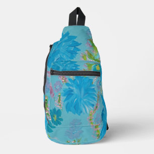 Blooming Bluebells Floral Sling Bag
