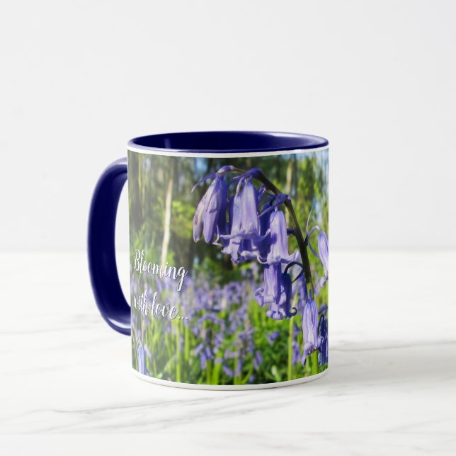 Blooming Bluebells - Personalised Mother's Day Mug (Front Left)